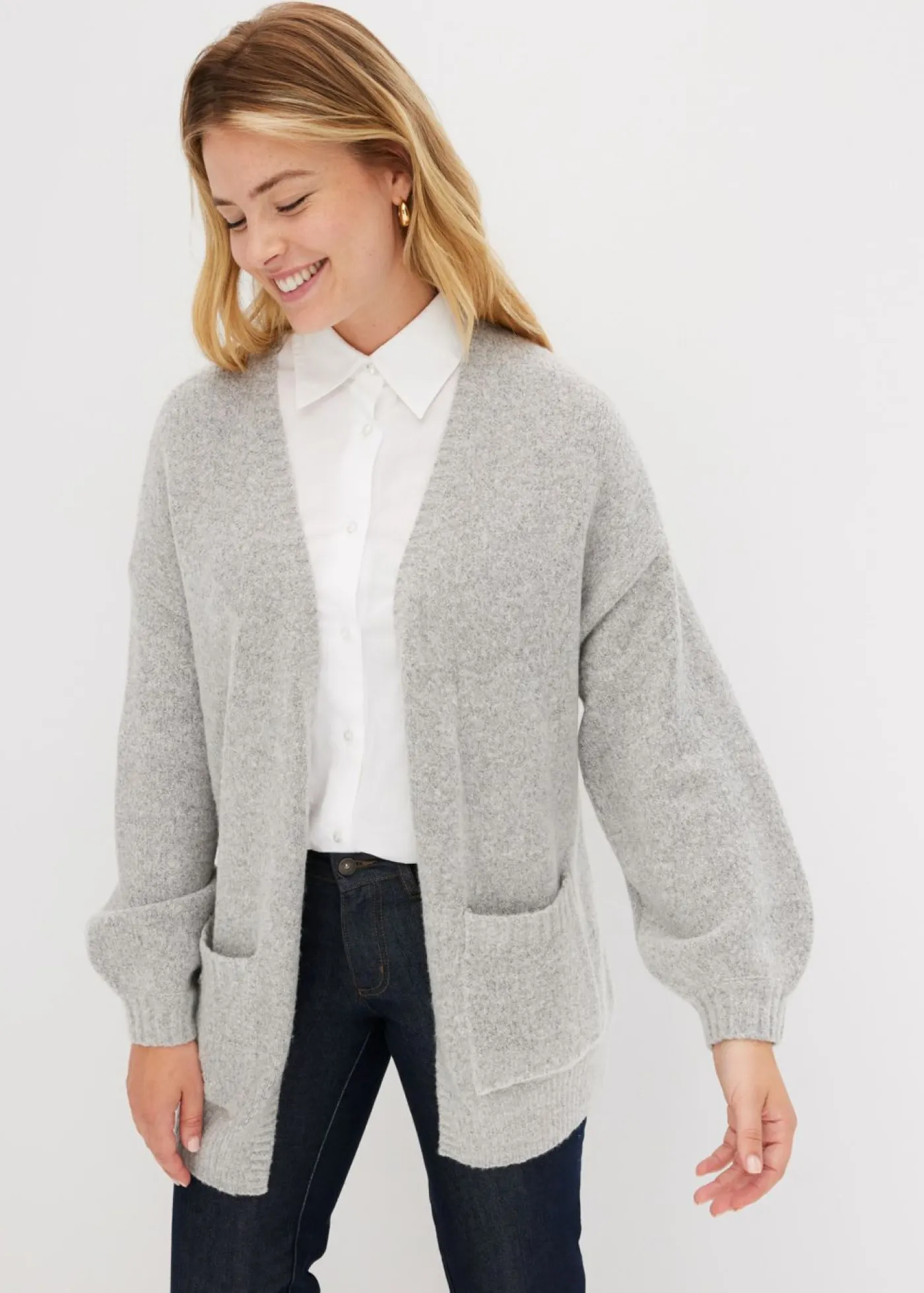 Hot Chaqueta holgada de punto Mujer Jerséis|Ropa De Punto