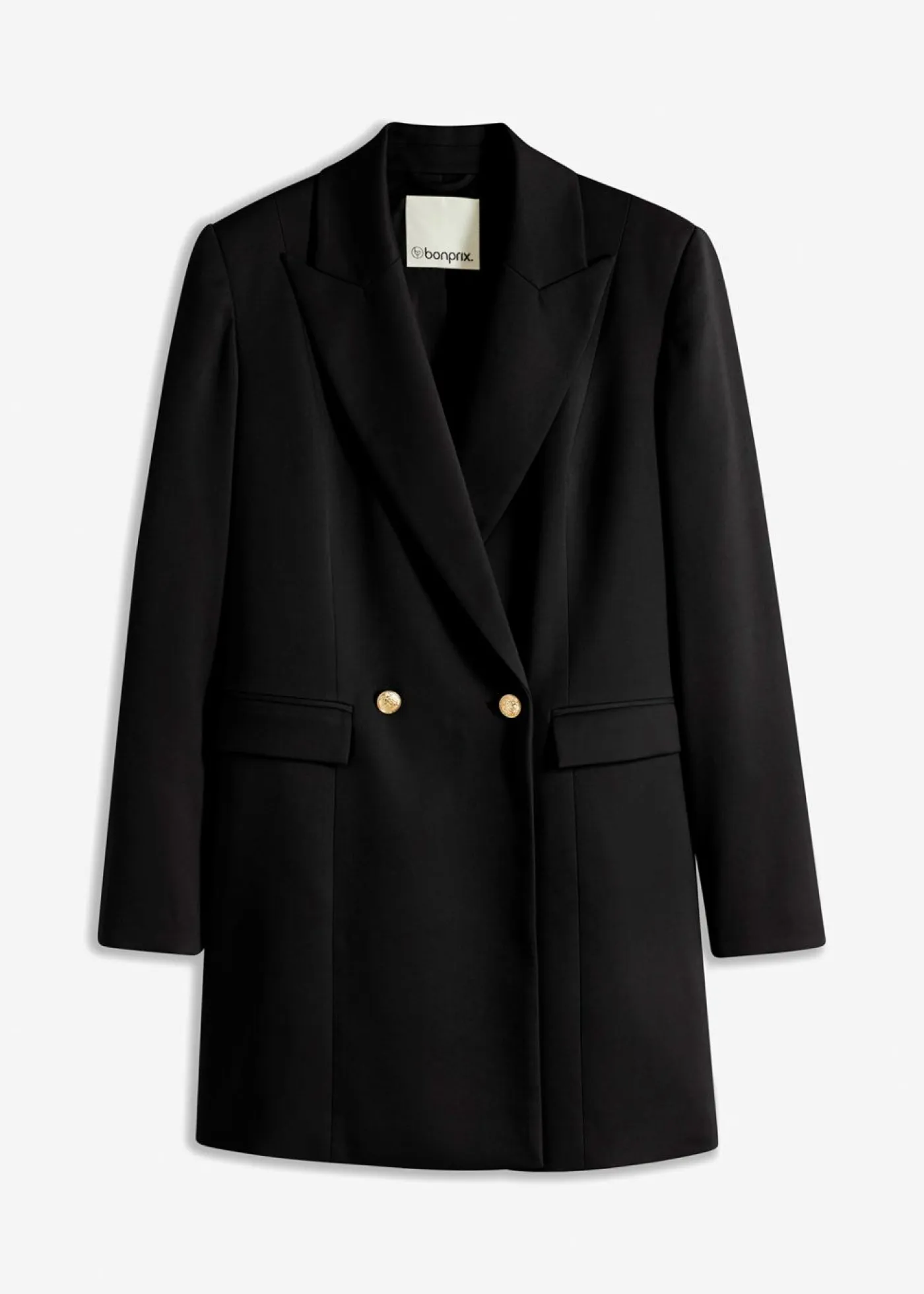 New Chaqueta larga con botones decorativos Mujer Blazers