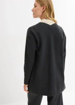 Online Chaqueta larga de chándal en suave mezcla de algodón Mujer Ropa Cómoda
