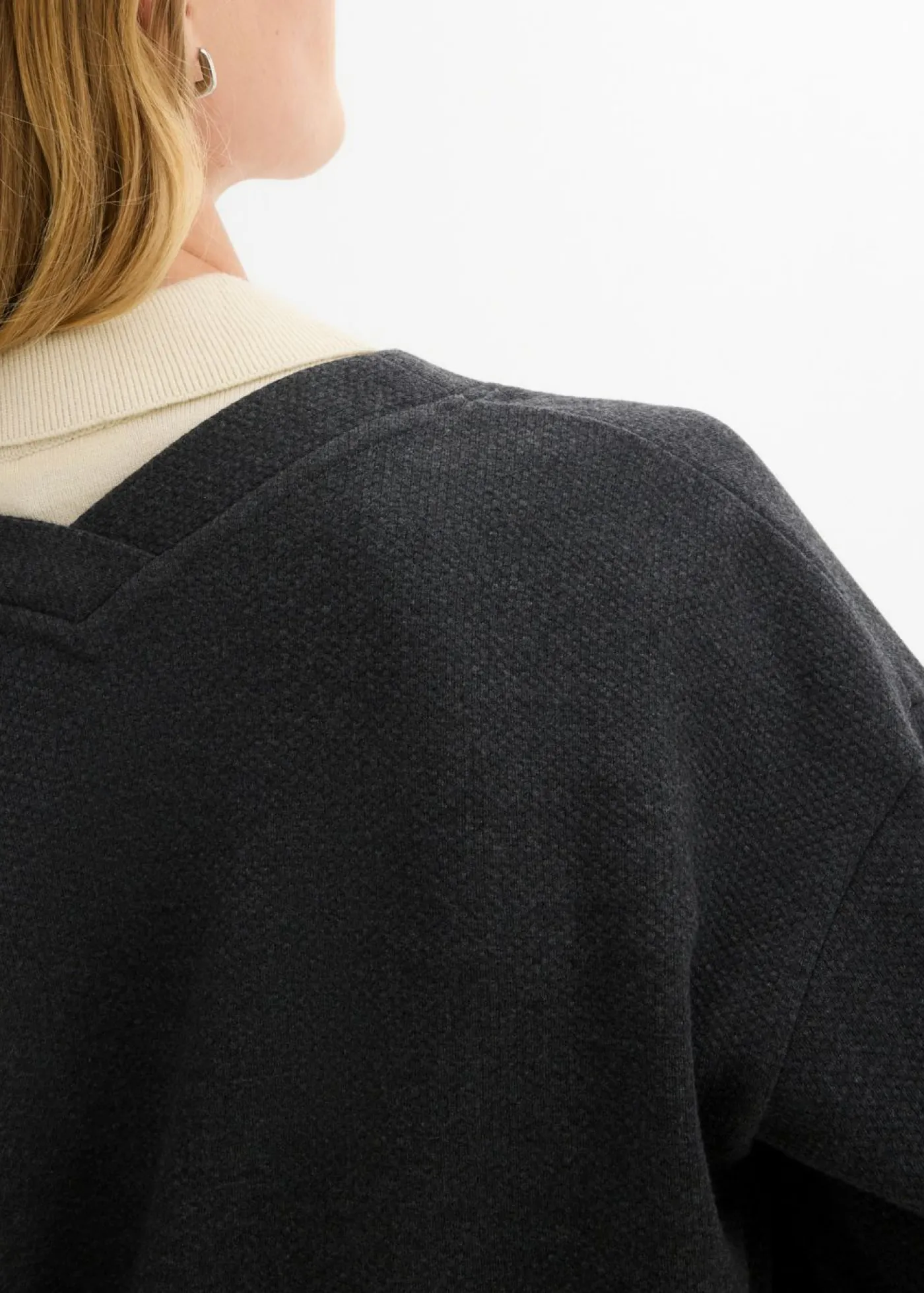 Online Chaqueta larga de chándal en suave mezcla de algodón Mujer Ropa Cómoda