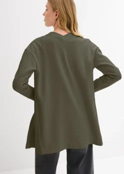 Discount Chaqueta larga de chándal en suave mezcla de algodón Mujer Ropa Cómoda
