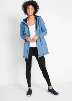 Clearance Chaqueta larga de forro polar con capucha Mujer Ropa Cómoda|Chaquetas Y Abrigos