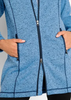 Clearance Chaqueta larga de forro polar con capucha Mujer Ropa Cómoda|Chaquetas Y Abrigos