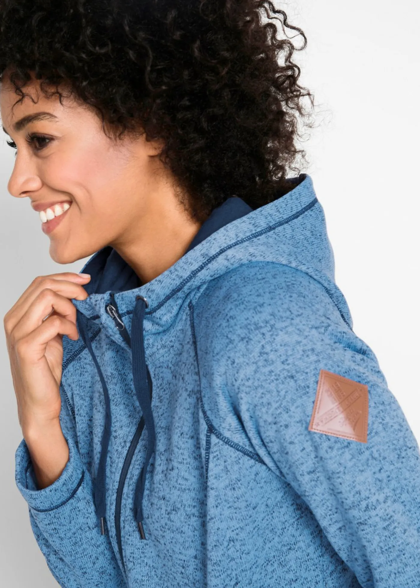 Clearance Chaqueta larga de forro polar con capucha Mujer Ropa Cómoda|Chaquetas Y Abrigos