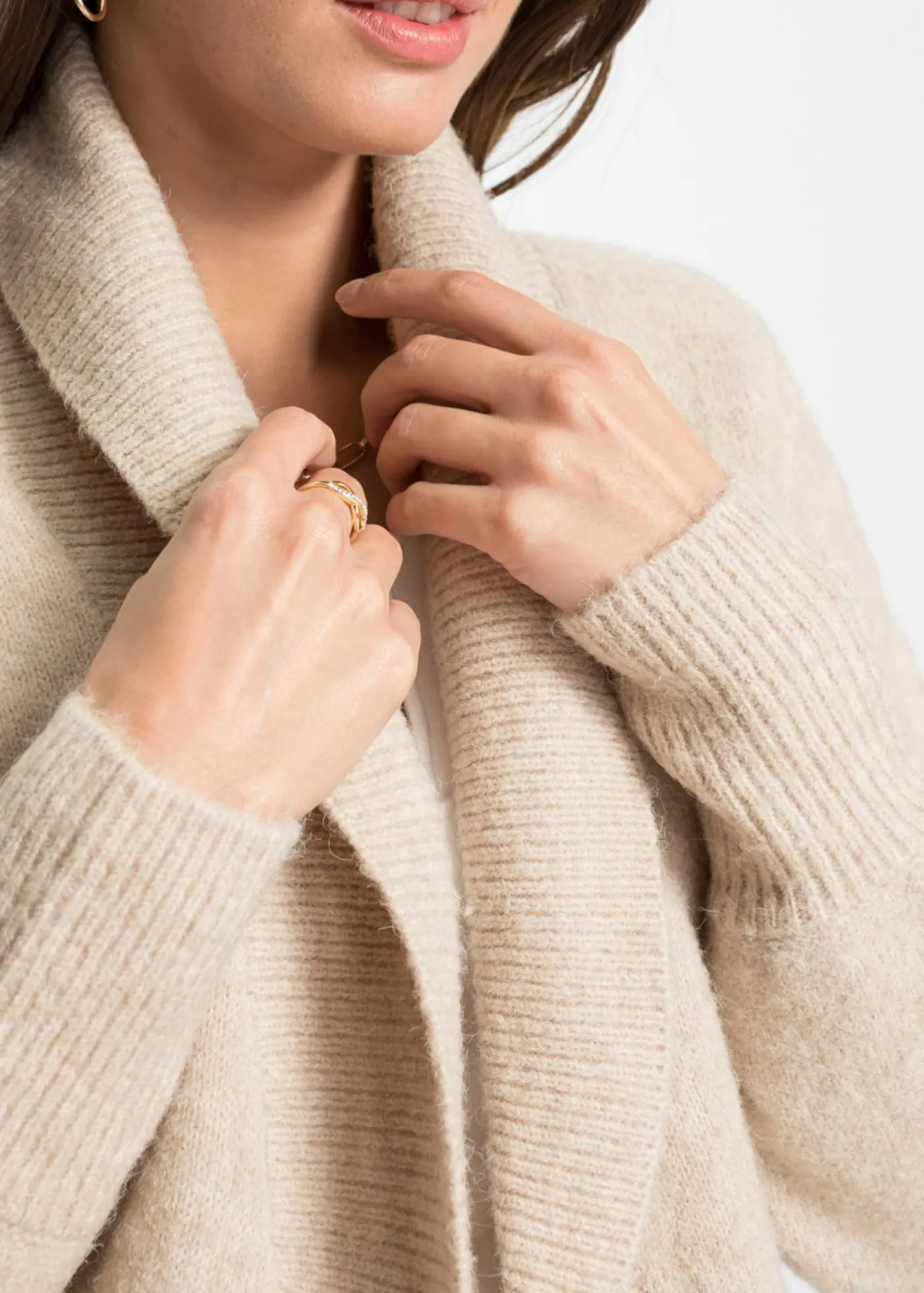 Hot Chaqueta larga de punto Mujer Básicos|Jerséis
