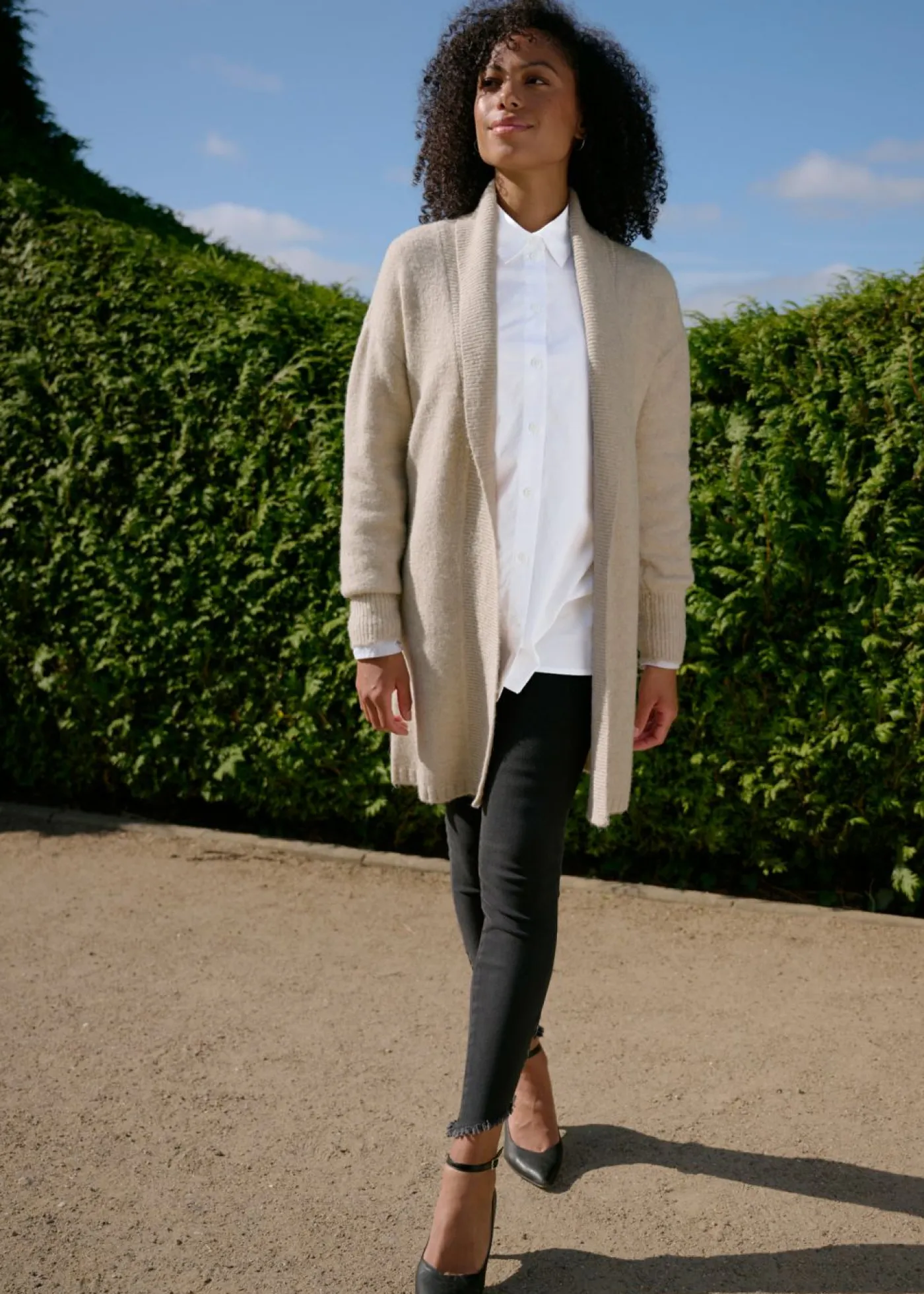 Hot Chaqueta larga de punto Mujer Básicos|Jerséis