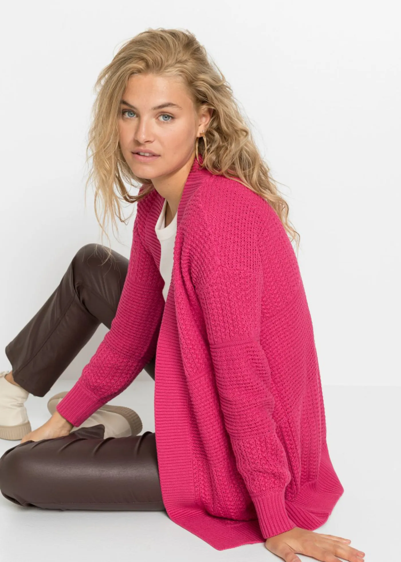 New Chaqueta larga de punto Mujer Jerséis|Ropa De Punto