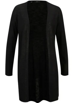 Chaqueta larga de punto Mujer Básicos|Jerséis