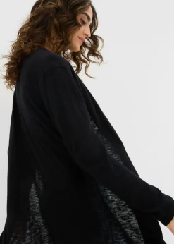 Chaqueta larga de punto Mujer Básicos|Jerséis