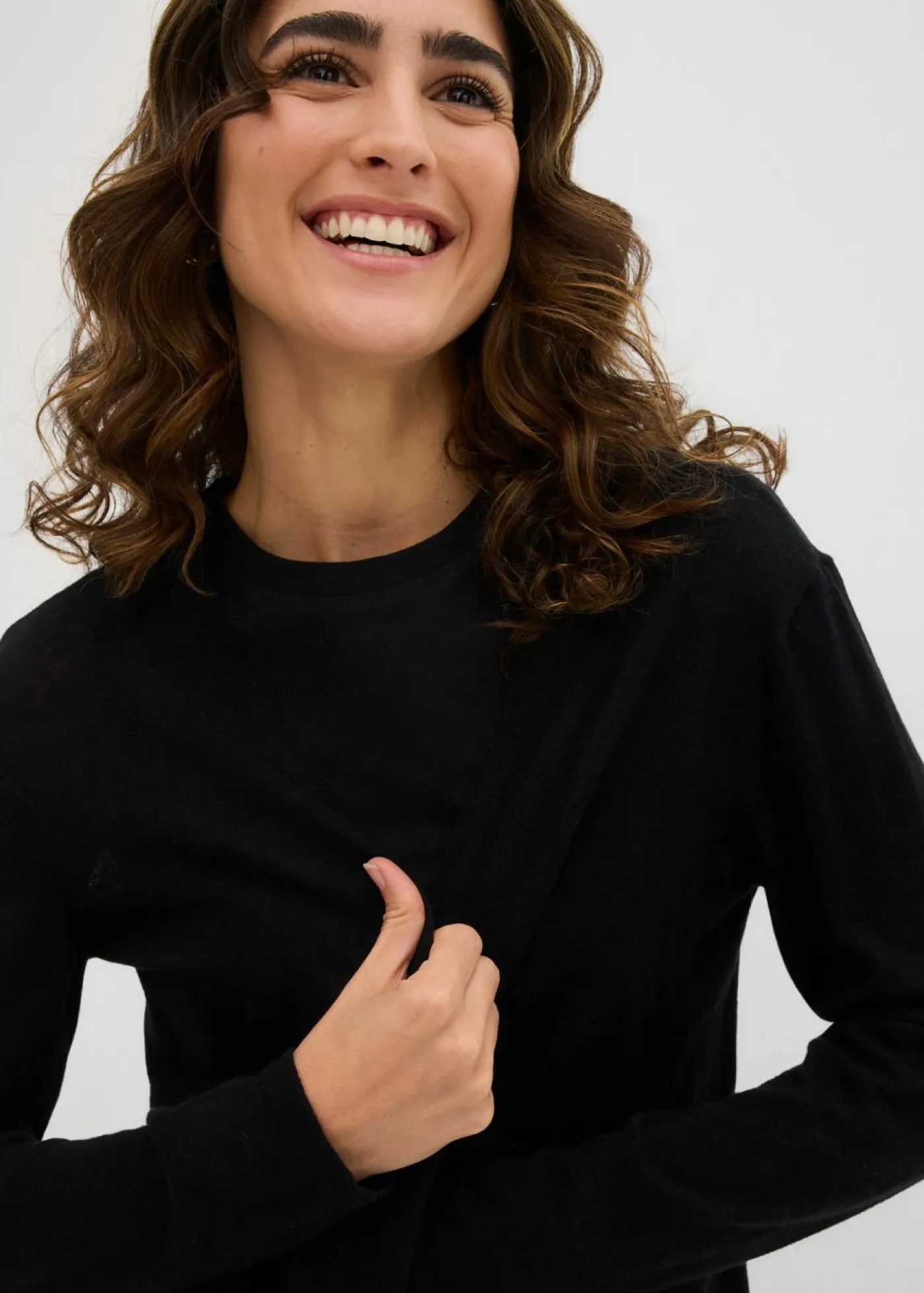 Chaqueta larga de punto Mujer Básicos|Jerséis