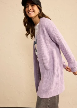 Best Chaqueta larga de punto Mujer Jerséis|Ropa De Punto