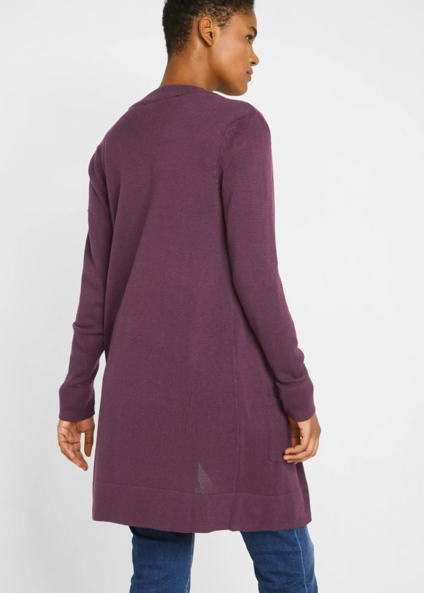 Online Chaqueta larga de punto Mujer Básicos|Jerséis
