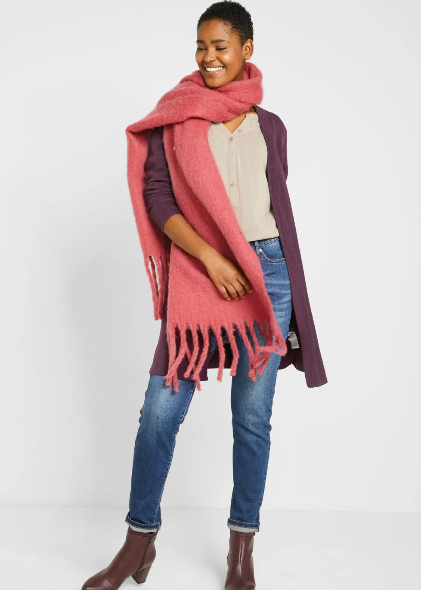 Online Chaqueta larga de punto Mujer Básicos|Jerséis