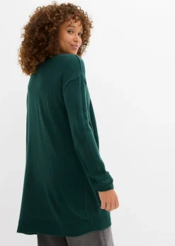 New Chaqueta larga de punto Mujer Básicos|Jerséis