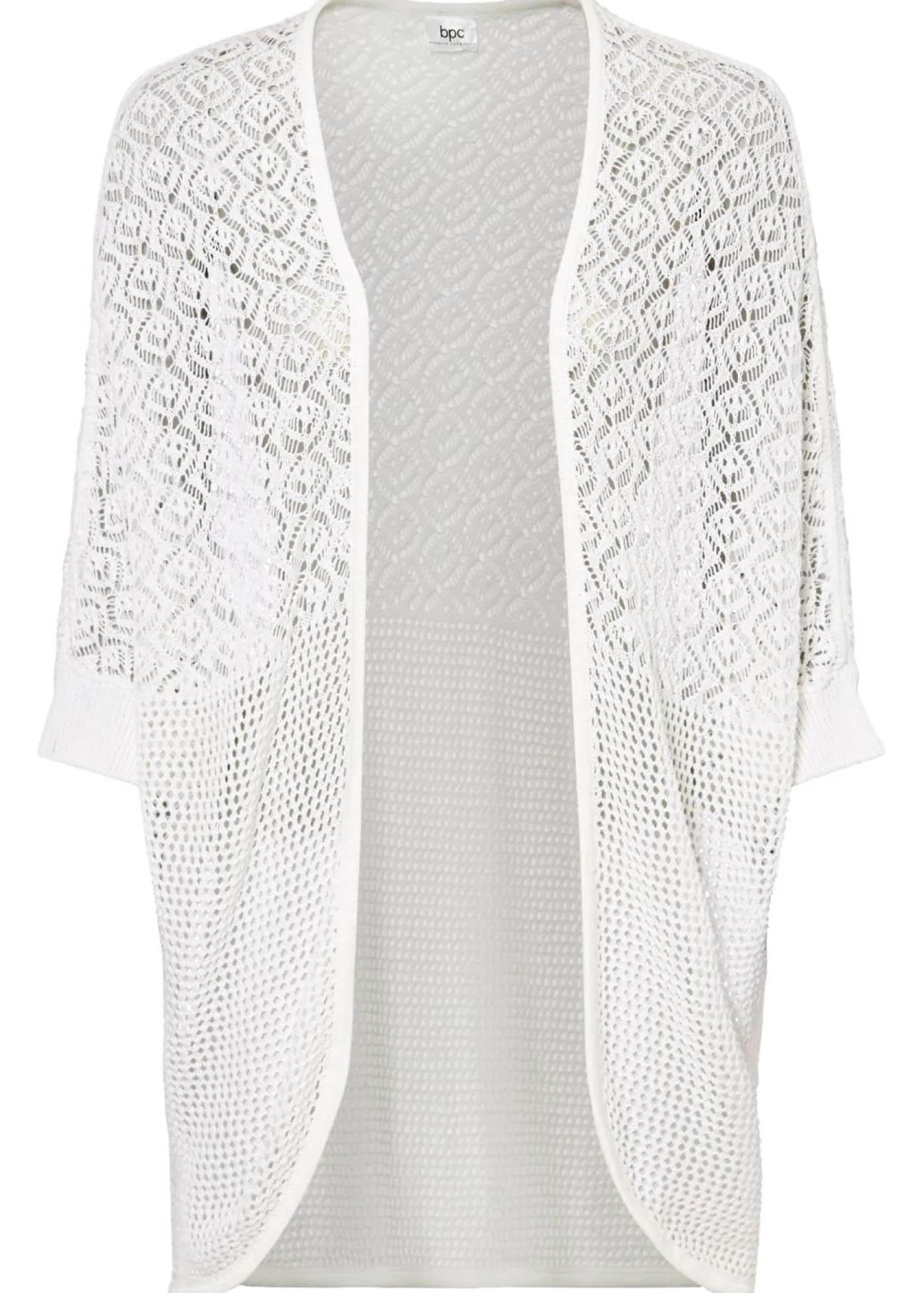Discount Chaqueta larga de punto con patrón calado Mujer Jerséis|Ropa De Punto