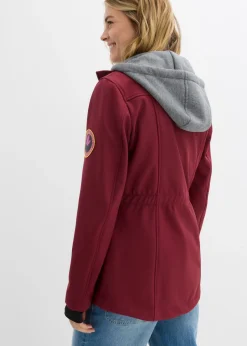 New Chaqueta larga de softshell, repelente al agua, aspecto 2 en 1 Mujer Chaquetas Y Abrigos