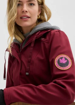 New Chaqueta larga de softshell, repelente al agua, aspecto 2 en 1 Mujer Chaquetas Y Abrigos