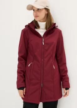 Sale Chaqueta larga funcional softshell repelente al agua, forro polar suave Mujer Chaquetas Y Abrigos