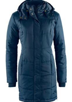 Outlet Chaqueta larga guateada con cuello y capucha Mujer Chaquetas Y Abrigos