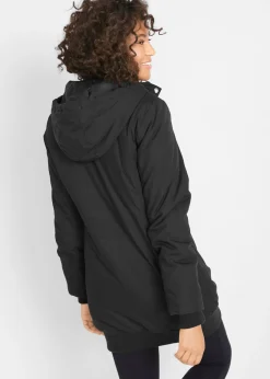 Outlet Chaqueta larga guateada con capucha Mujer Chaquetas Y Abrigos
