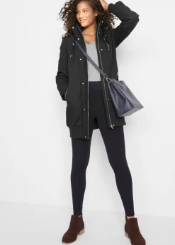 Outlet Chaqueta larga guateada con capucha Mujer Chaquetas Y Abrigos