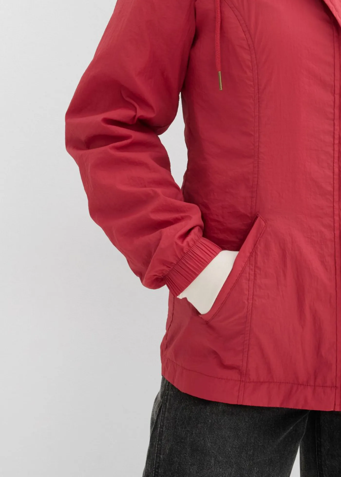 Sale Chaqueta ligera de entretiempo con capucha Mujer Chaquetas Y Abrigos