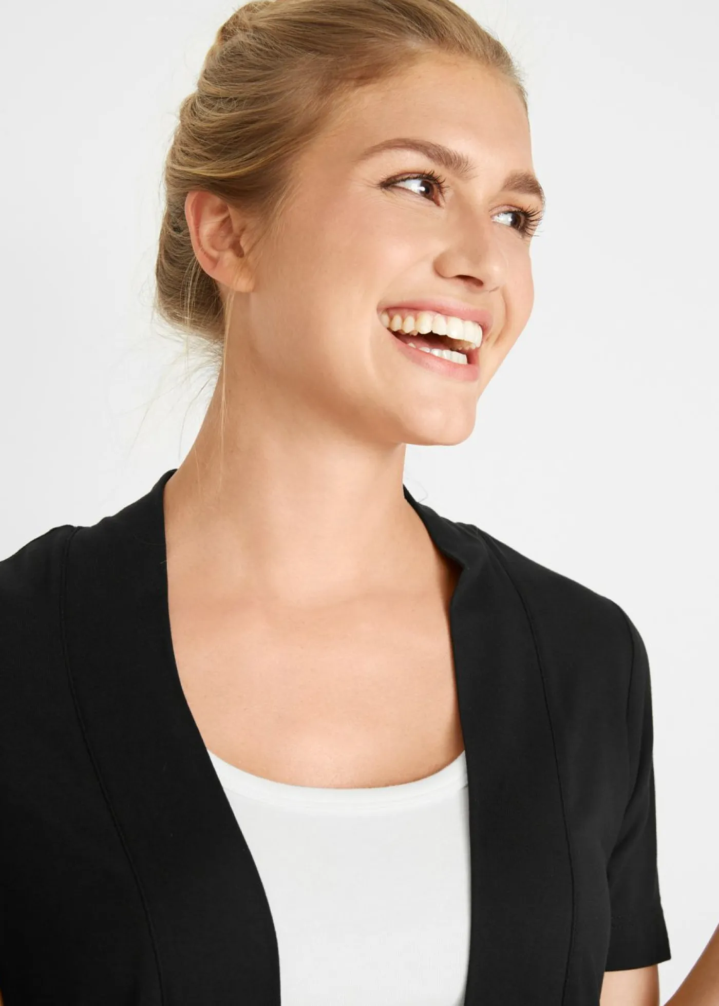 Outlet Chaqueta ligera de viscosa suave Mujer Básicos|Camisetas