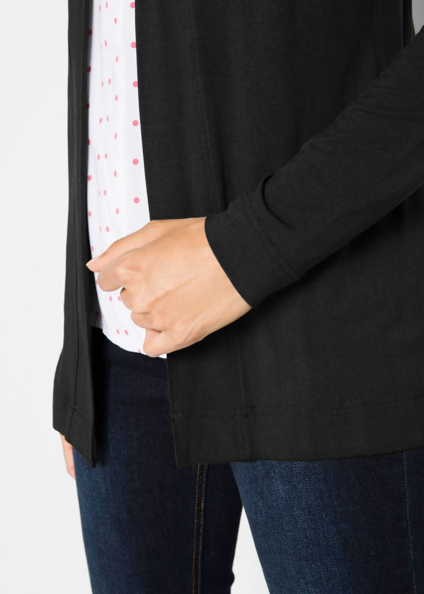 Outlet Chaqueta ligera de viscosa suave Mujer Básicos|Camisetas