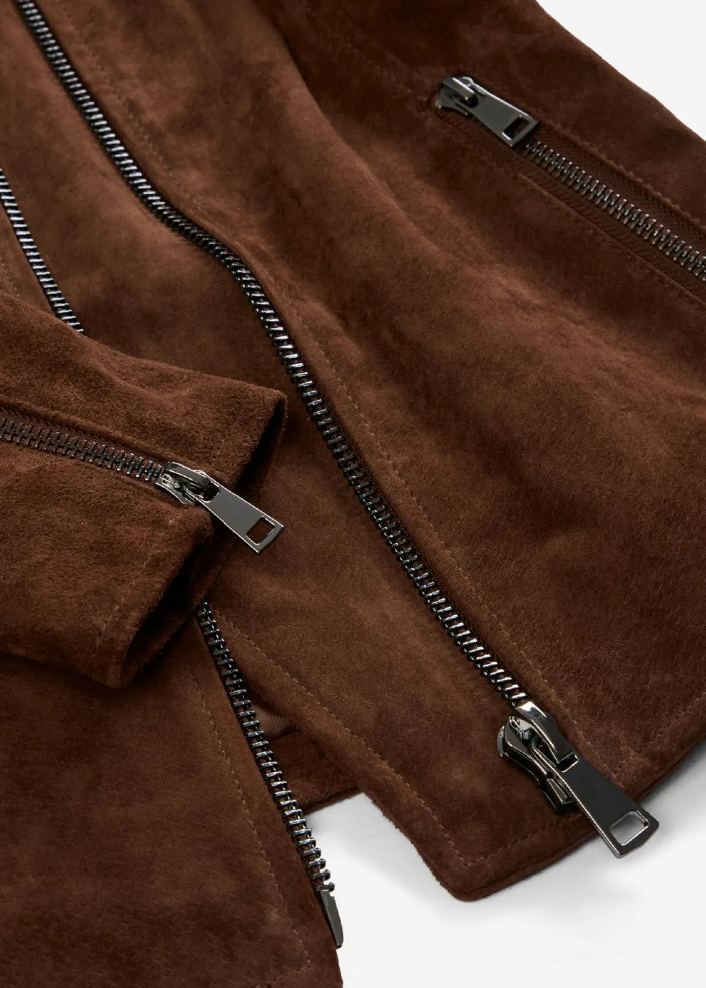 Clearance Chaqueta motera de ante Mujer Premium|Chaquetas Y Abrigos