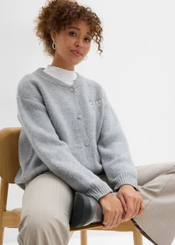 Sale Chaqueta oversize de punto Mujer Jerséis|Ropa De Punto