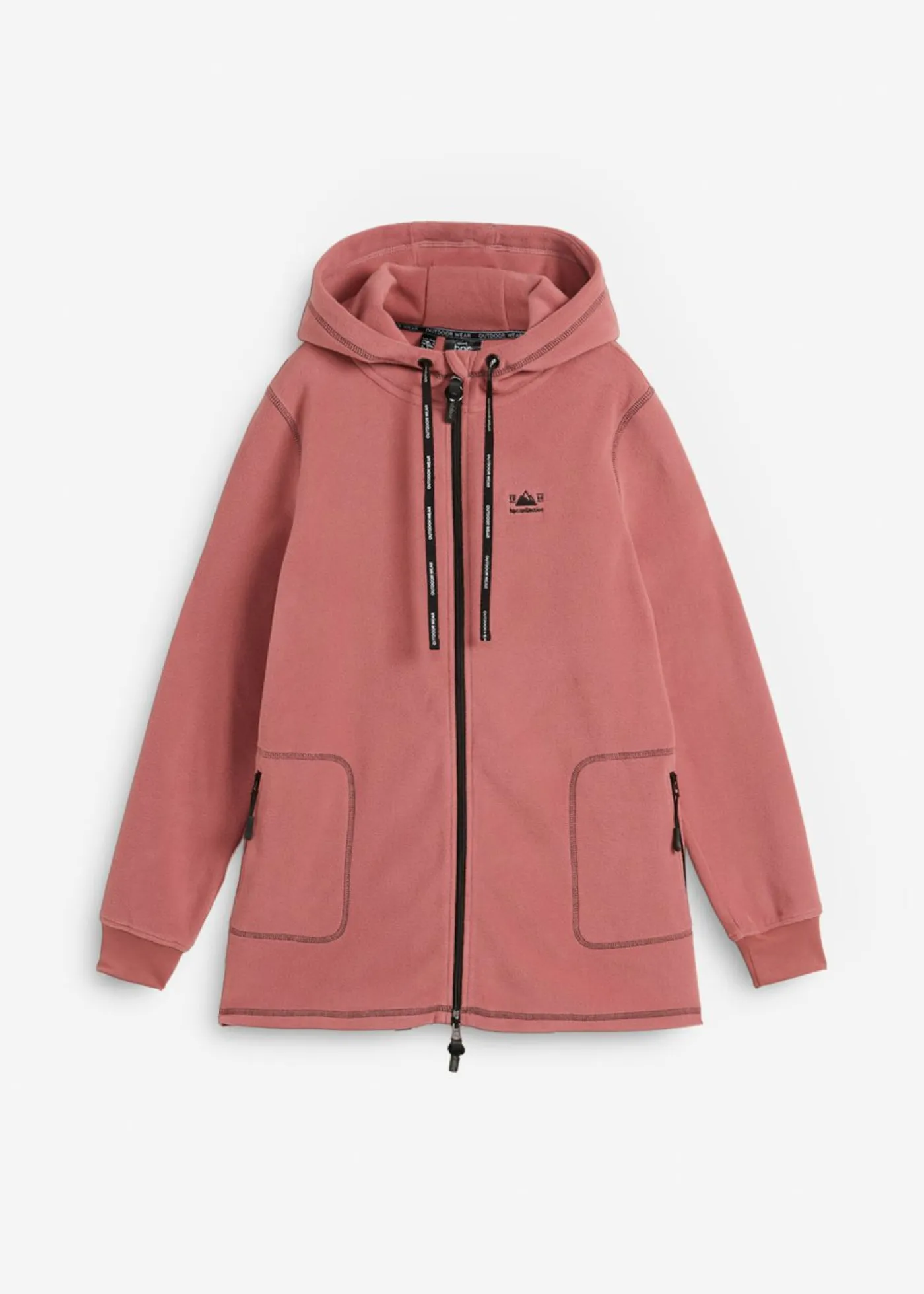 New Chaqueta polar con bolsillos con cremallera Mujer Ropa Cómoda|Chaquetas Y Abrigos
