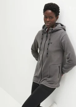 Online Chaqueta polar con bolsillos con cremallera Mujer Ropa Cómoda|Chaquetas Y Abrigos