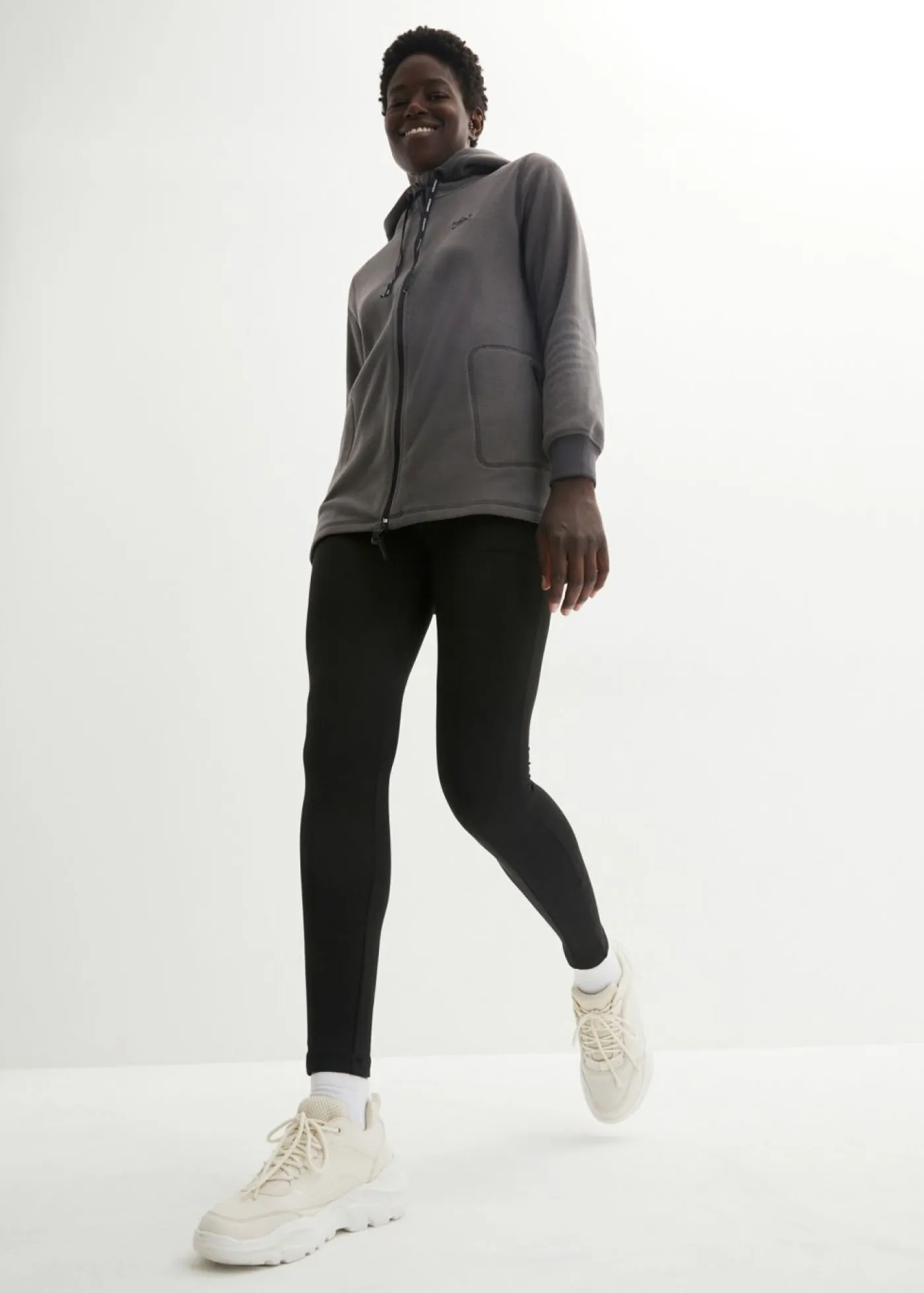 Online Chaqueta polar con bolsillos con cremallera Mujer Ropa Cómoda|Chaquetas Y Abrigos