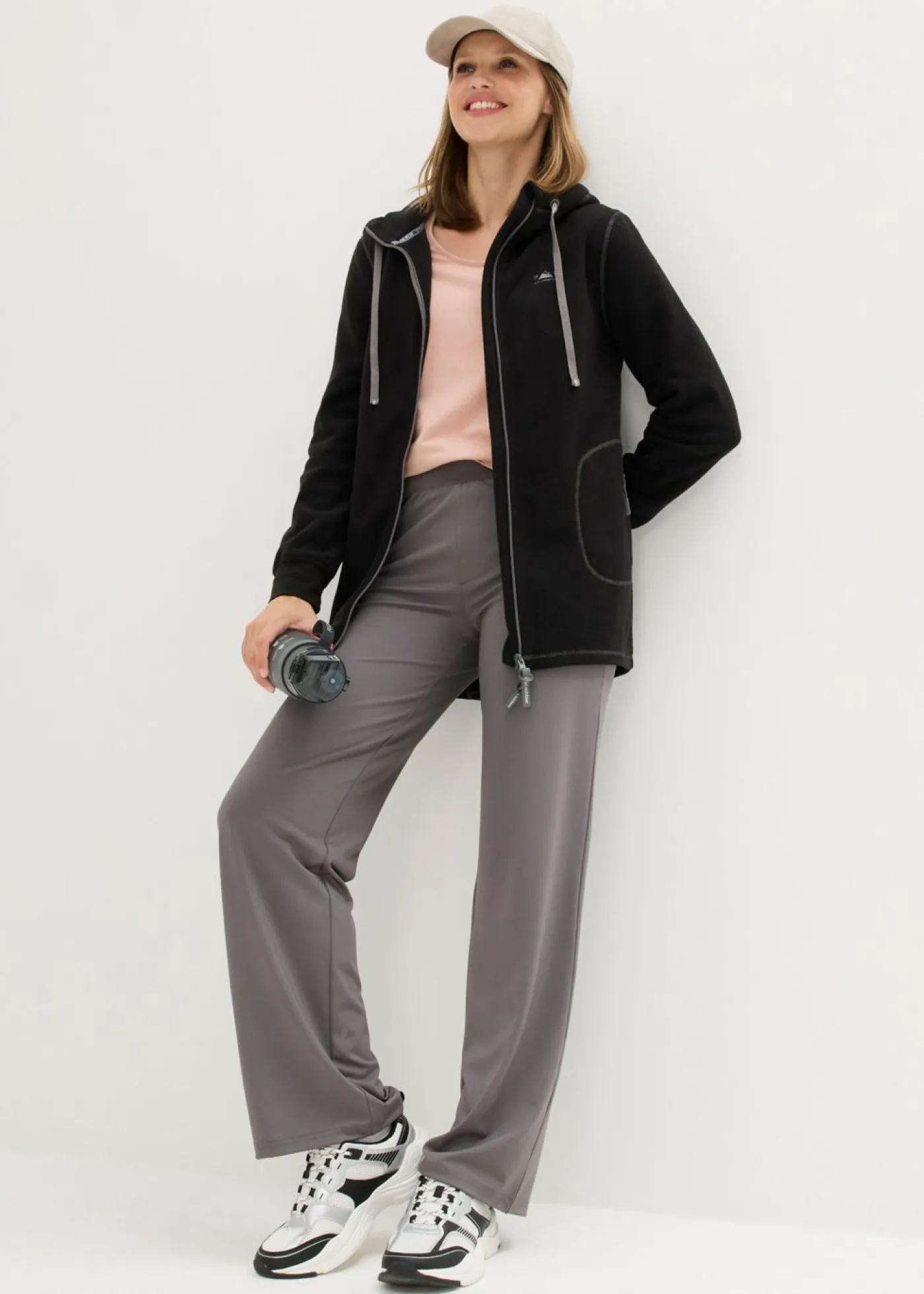 Discount Chaqueta polar con bolsillos con cremallera Mujer Ropa Cómoda|Chaquetas Y Abrigos