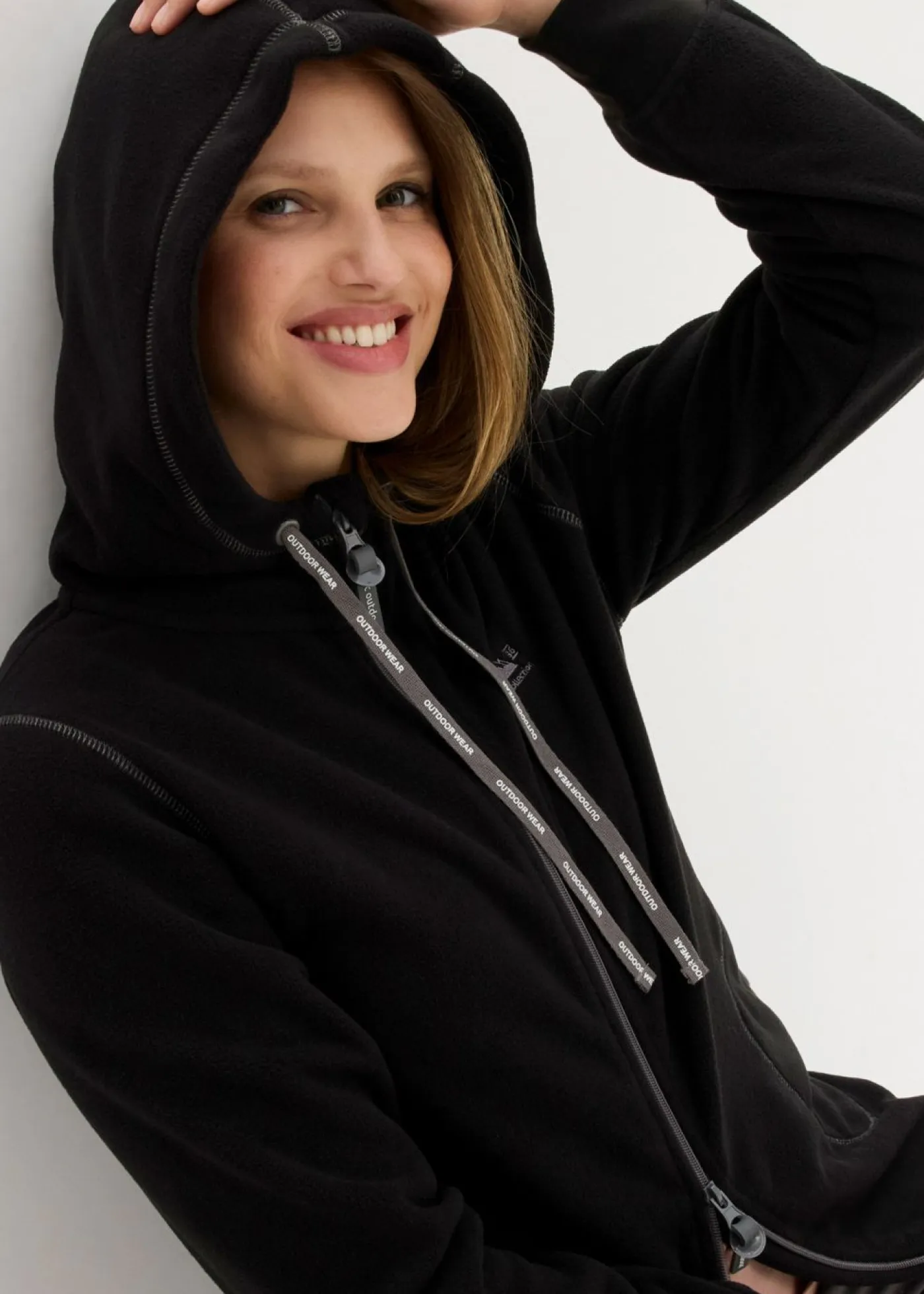 Discount Chaqueta polar con bolsillos con cremallera Mujer Ropa Cómoda|Chaquetas Y Abrigos