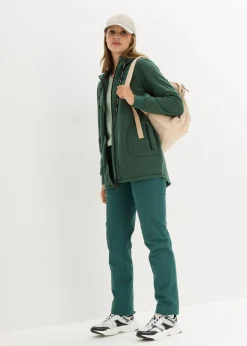 Outlet Chaqueta polar con bolsillos con cremallera Mujer Ropa Cómoda|Chaquetas Y Abrigos