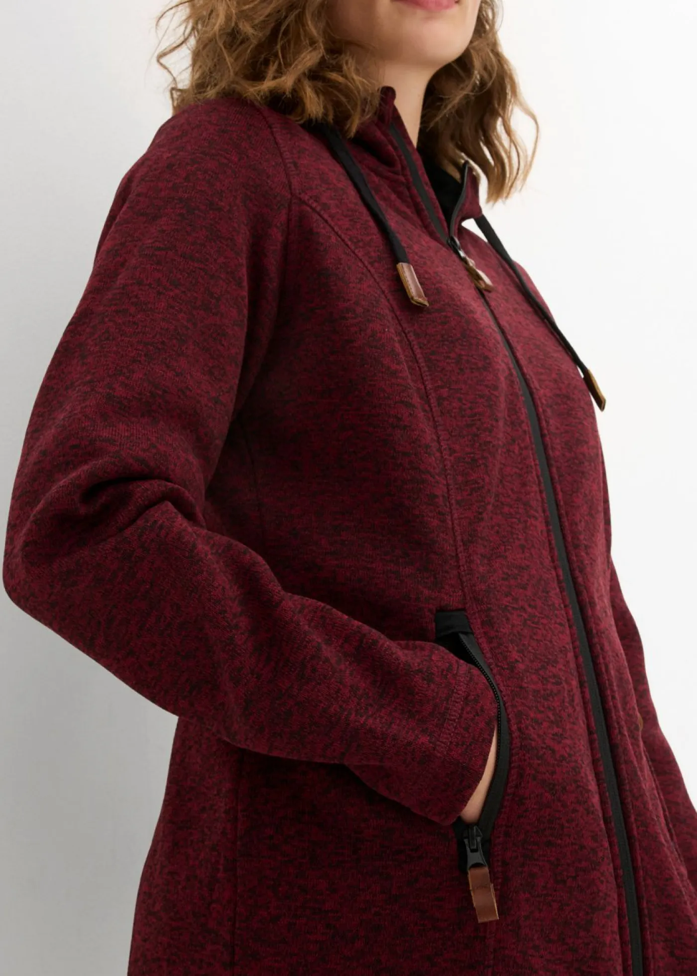 Discount Chaqueta polar con capucha Mujer Ropa Cómoda|Chaquetas Y Abrigos