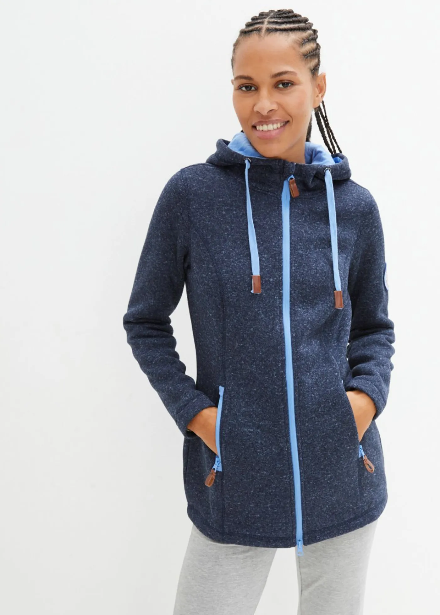 Online Chaqueta polar con capucha Mujer Ropa Cómoda|Chaquetas Y Abrigos