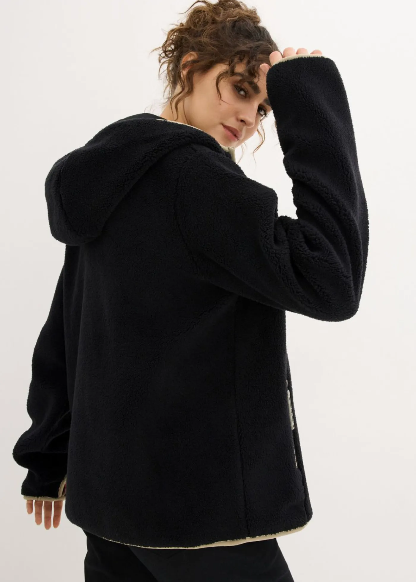 Chaqueta polar con capucha Mujer Ropa Cómoda|Chaquetas Y Abrigos