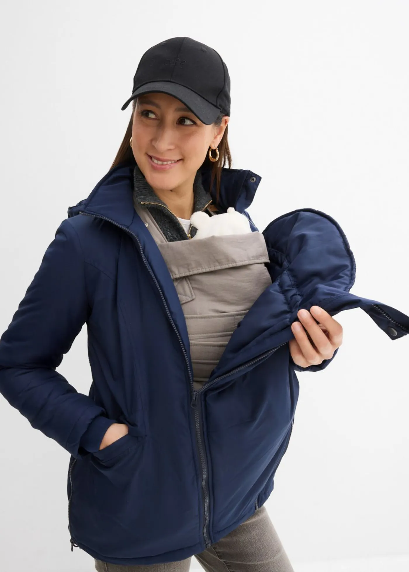 Best Chaqueta premamá 3 en 1 con inserto de porteo Mujer Premamá