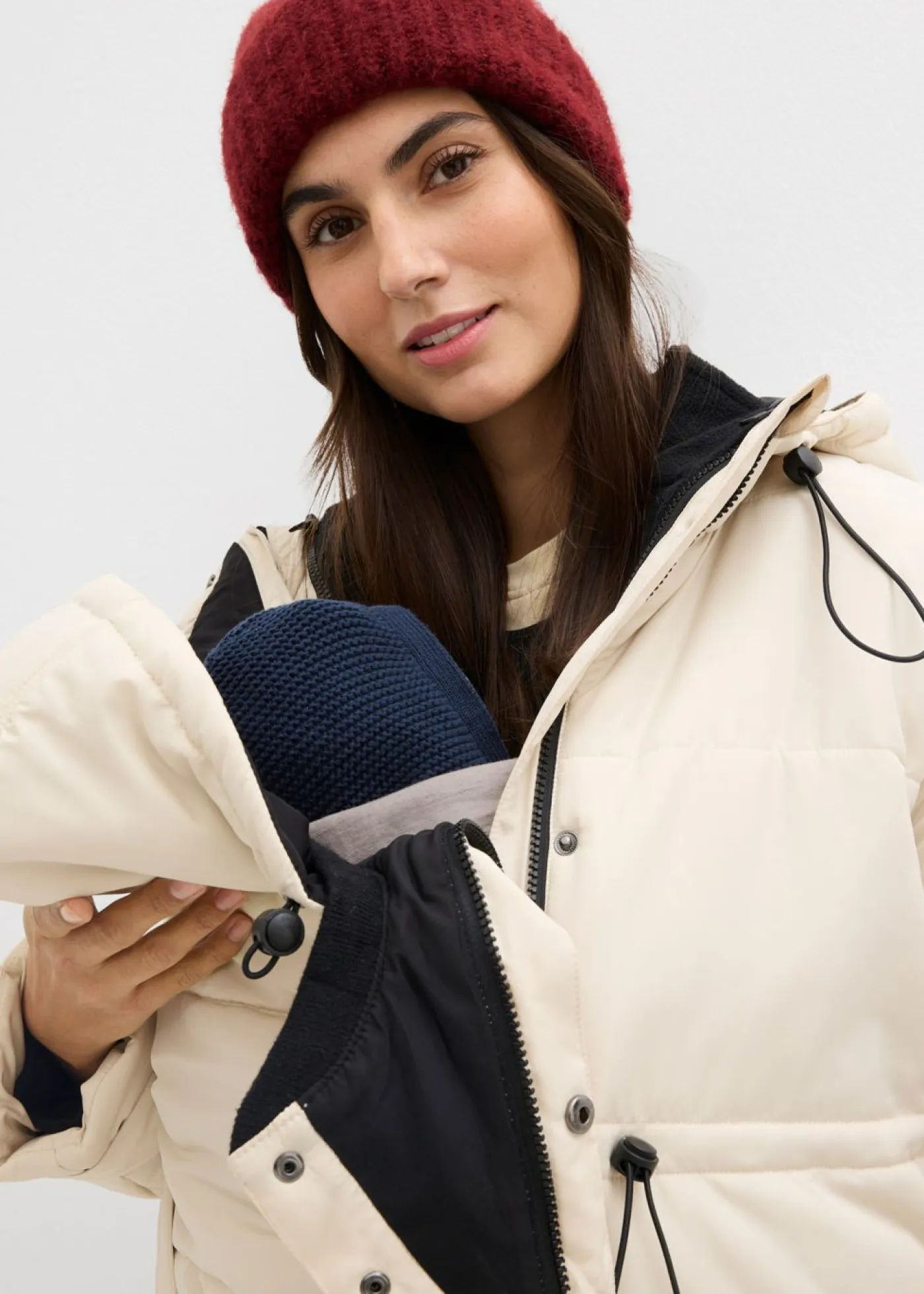 Best Chaqueta premamá de porteo 6 en 1 con forro polar extraíble Mujer Premamá