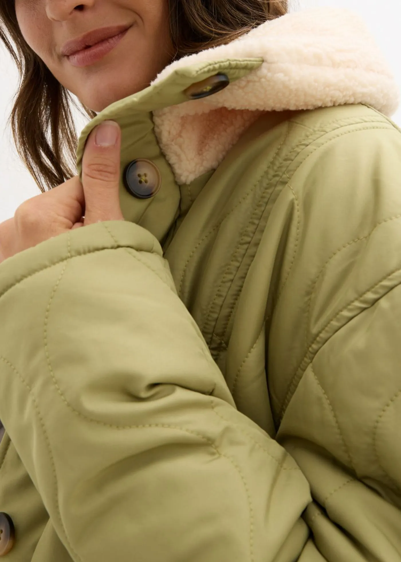 Hot Chaqueta premamá ligera 3 en 1 con forro polar e inserto de porteo Mujer Premamá