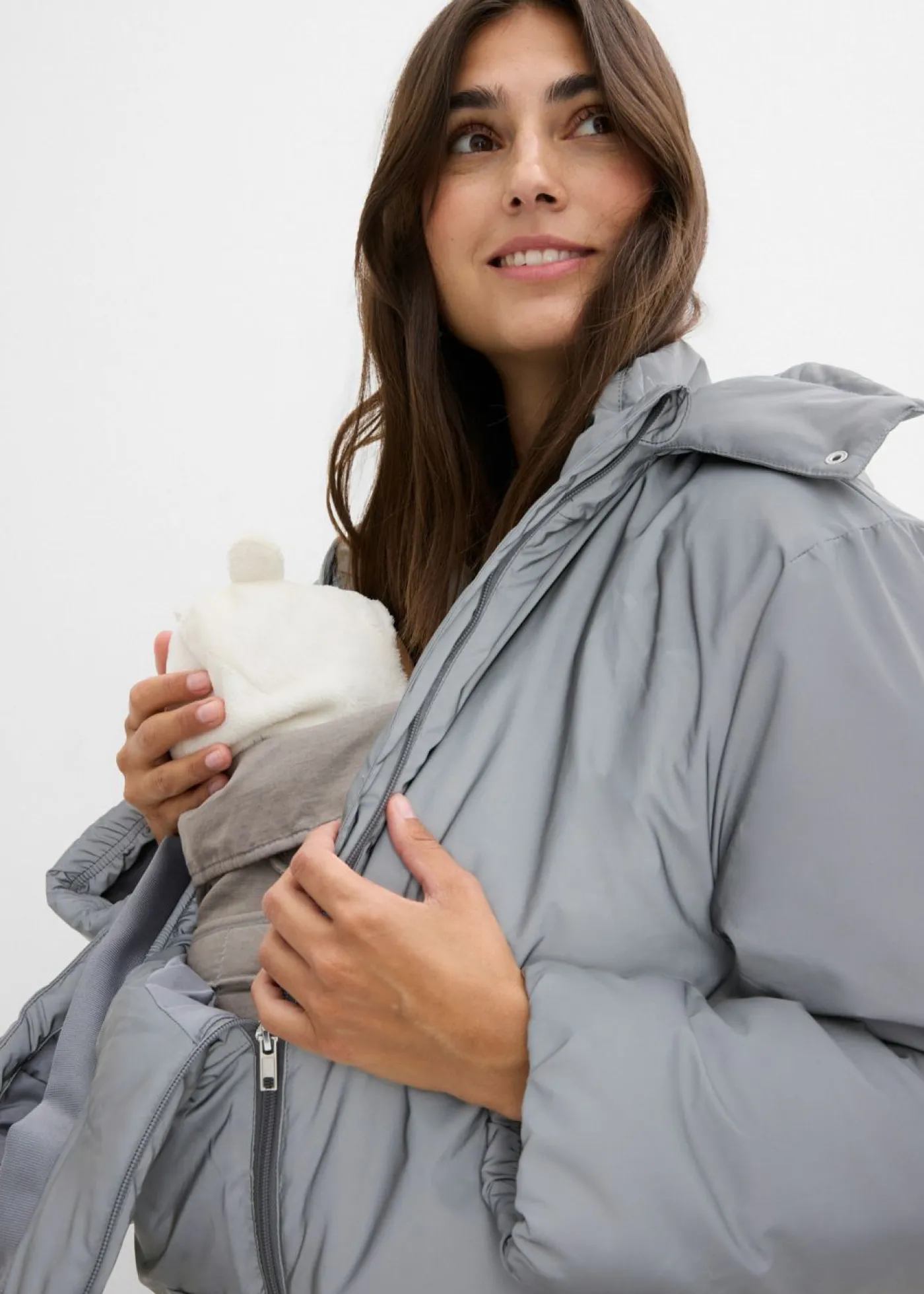 Clearance Chaqueta premamá reflectante 3 en 1 con inserto para porteo y para el embarazo Mujer Premamá