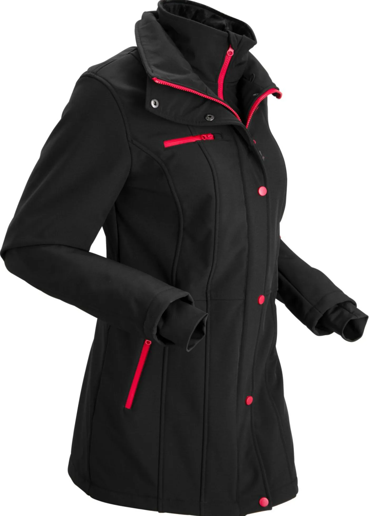 Sale Chaqueta softshell elástica con diseño largo y tejido repelente al agua Mujer Chaquetas Y Abrigos