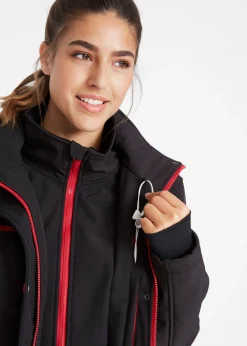 Sale Chaqueta softshell elástica con diseño largo y tejido repelente al agua Mujer Chaquetas Y Abrigos
