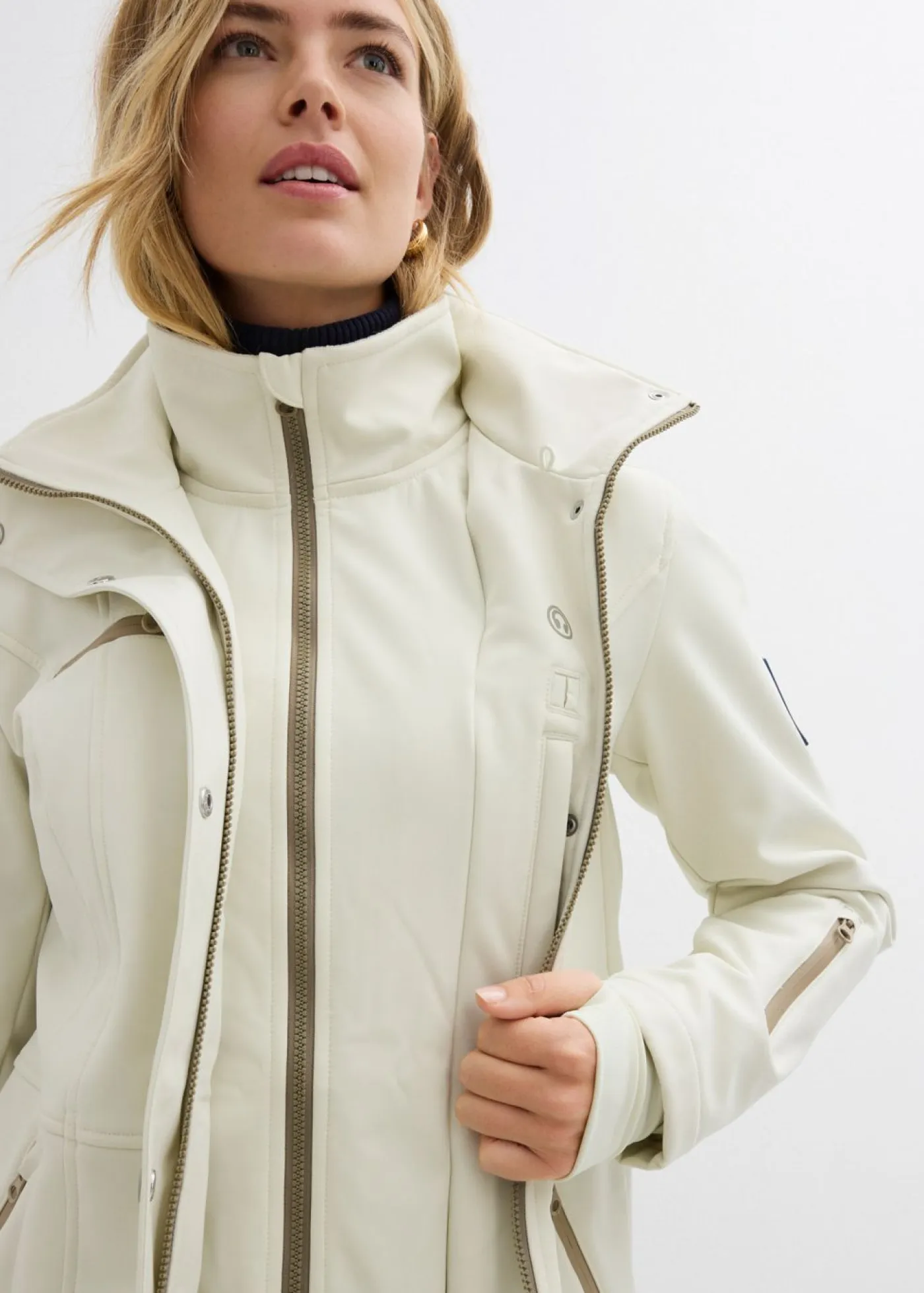 Discount Chaqueta softshell elástica con diseño largo y tejido repelente al agua Mujer Chaquetas Y Abrigos