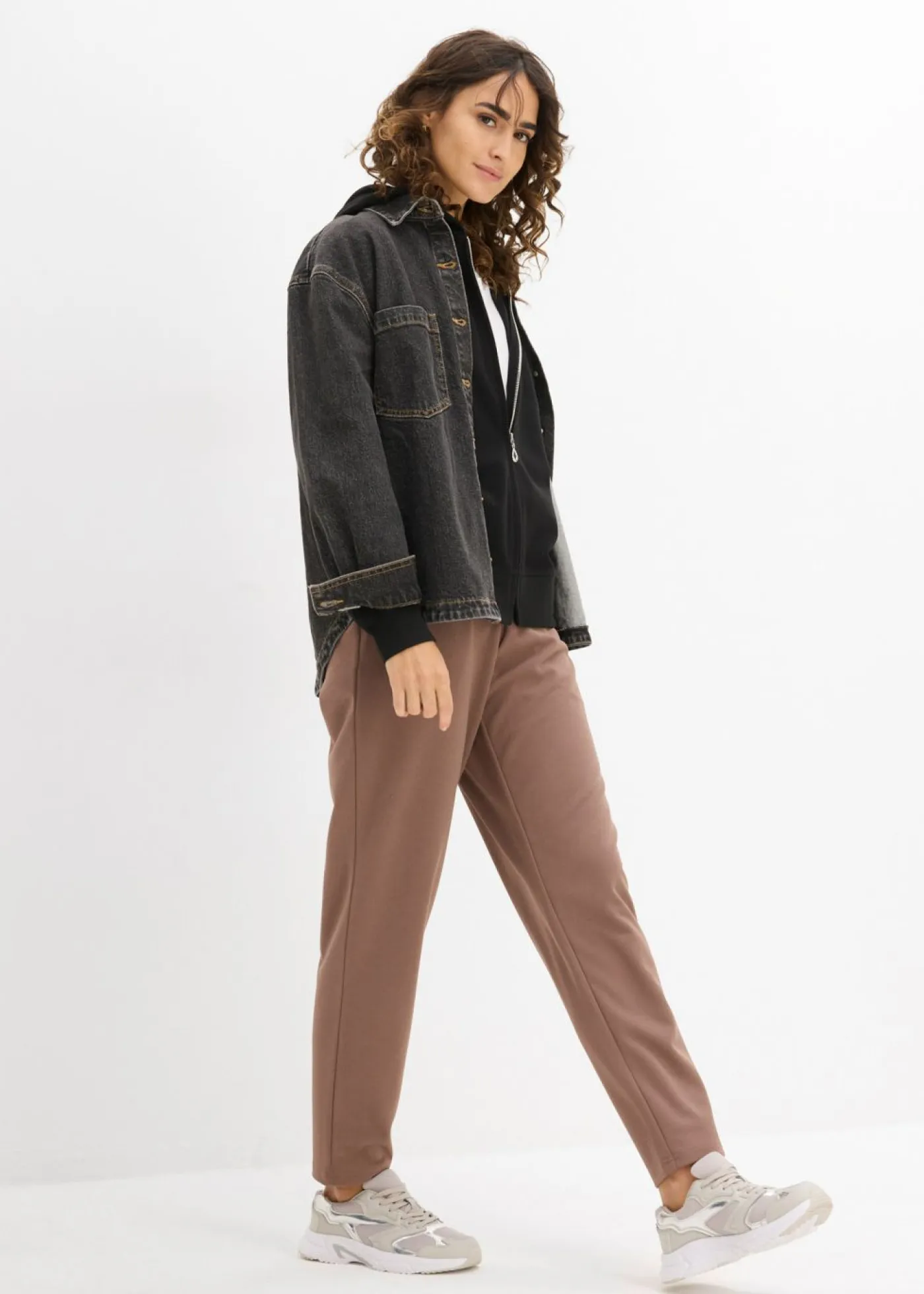 Discount Chaqueta tipo sudadera con capucha y cremallera Mujer Básicos|Ropa Cómoda