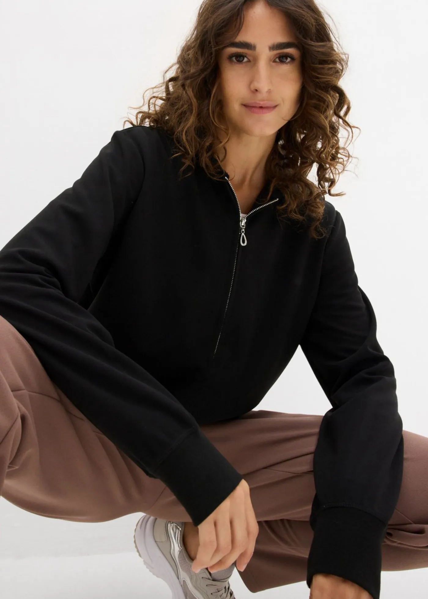 Discount Chaqueta tipo sudadera con capucha y cremallera Mujer Básicos|Ropa Cómoda