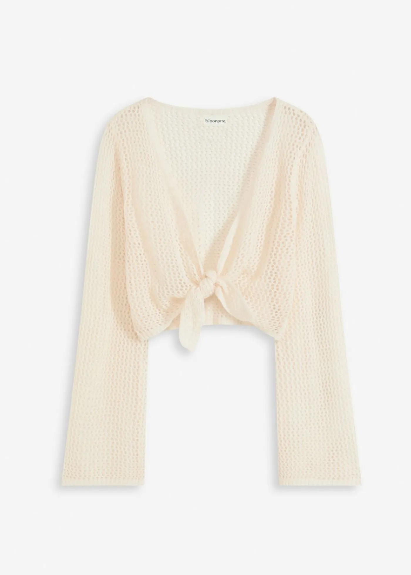 Online Chaqueta transparente de punto ajour para la playa Mujer Ropa De Playa|Jerséis