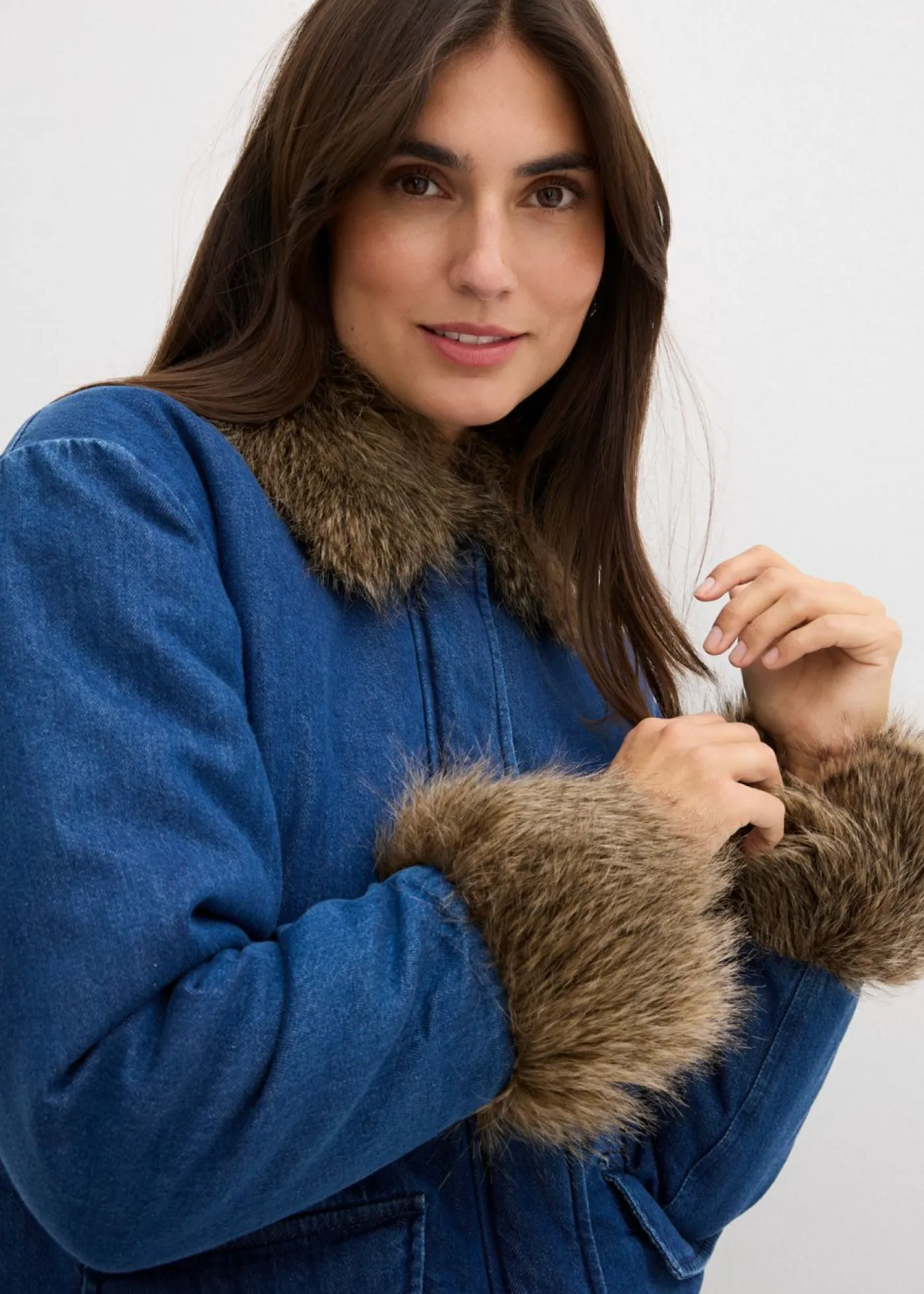 Clearance Chaqueta vaquera con ligero guateado Mujer Chaquetas Y Abrigos